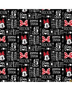 Dreaming in Dots: Disney Minnie Mouse All About the Dots Black -- Camelot Cottons 85271008-2