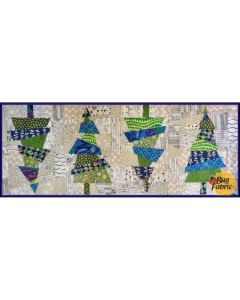 Pattern: Crazy Christmas Trees Table Runner -- Pattern clpkal009