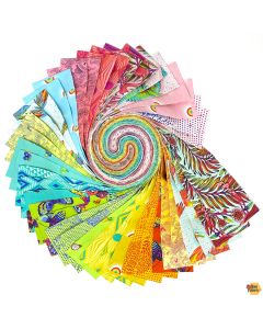 Daydreamer by Tula Pink: Design Roll (40 - 2.5" strips) Jelly Roll -- Free Spirit Fabric FB4DRTP.DAYDREAMER 