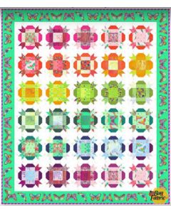 Daydreamer by Tula Pink: Hibiscus Quilt Kit -- Free Spirit Fabric DayHibiscus -- 1 remaining