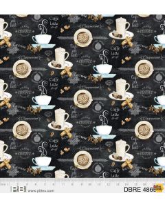 Deja Brew: Coffee Latte -- P&B Textiles 4865k