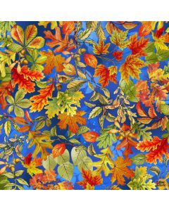 Flower Fairies of the Autumn: Fairy Leaves Royal -- Michael Miller Fabrics DDC11524-ROYA-D 