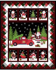Santa's Tree Farm: Christmas Panel (35") -- Northcott Fabrics 24730-99