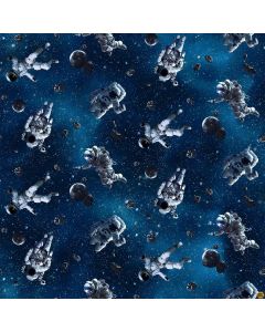 Universe: Astronauts Navy -- Northcott Fabrics dp24858-48