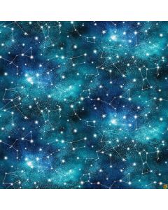 Universe: Constellations Blue -- Northcott Fabrics dp24859-46 - 1 yard 30" remaining