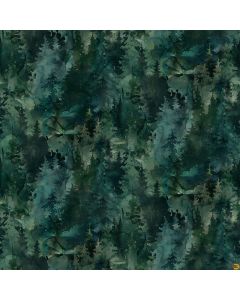 Northern Peaks: Trees Pine -- Northcott Fabrics dp25169-74 