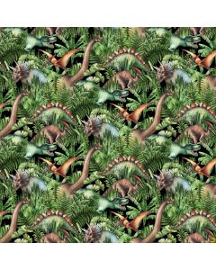 Paleo Tales: Dinosaurs in the Jungle  - Northcott Fabrics dp26782-99