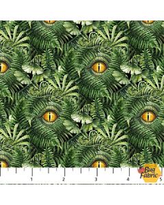 Paleo Tales: Dinosaur Eyes Green - Northcott Fabrics dp26785-78
