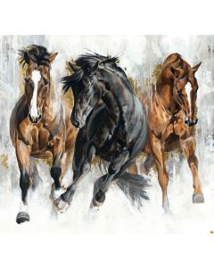 Stallion: Horse Panel (40" x 43") -- Northcott Fabrics dp26810-92 - 1 remaining