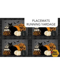 Hallow's Eve: Halloween Placemat Panel (28" panel) - 4 placemats -- Northcott Fabrics dp27082-99