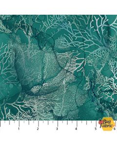 Sea Breeze: Coral Teal -- Northcott Fabrics dp27100-66