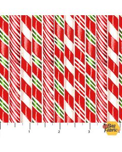 Sugar Coated: Peppermint Stripe Candy - Northcott Fabrics dp27146-10 - presale April