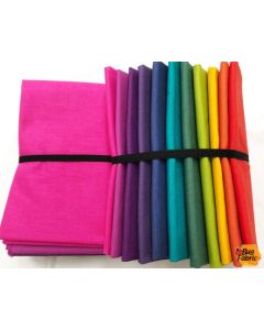 Tula Pink Designer Essential Solids: Dragon's Breath Half Yard Bundle (11- half yard cuts) -- Free Spirit Fabrics Dragon-half yard