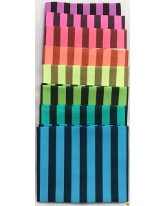 Neon True Colors: Full Collection Neon Tent Stripes (8 FQ's)  -- Free Spirit Fabrics - neontentFQ  