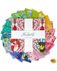 Besties by Tula Pink: Bestie 10" Charm Pack (42 - 10" layer cake) -- FreeSpirit Fabrics fb610tp.besties 