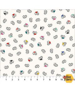 Peppermint: Christmas Hedgehogs -- Figo Fabrics 90377-10
