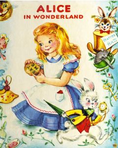 Disney Storybooks: Alice in Wonderland Panel (1 yard) -- Four Seasons/David Textiles bw 0148-0c-1