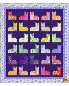 Curiouser & Curiouser by Tula Pink: Cheshire Cat Diva Quilt Kit -- Free Spirit Fabrics -- Free-cheshirediva 