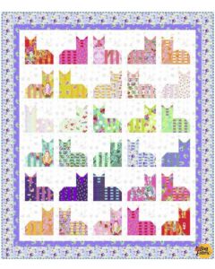 Curiouser & Curiouser by Tula Pink: Cheshire Cat Flake Quilt Kit -- Free Spirit Fabrics -- Free-cheshireflake 