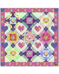 Curiouser & Curiouser by Tula Pink: The Queen of Hearts Quilt Kit -- Free Spirit Fabrics -- Free-QueenofHearts -- 1 remaining