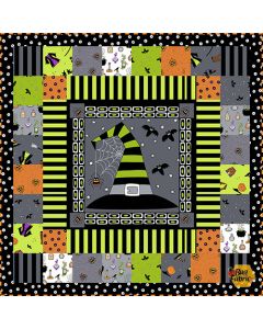 Hocus Pocus: Halloween Black Quilt & Pillow -- Andover Fabrics hocuspocusblack - 1 remaining