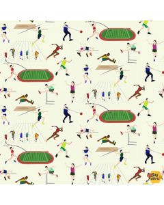 Never Give Up: Athletics Track and Field Spectrum Print Melon - Hoffman s4733-165