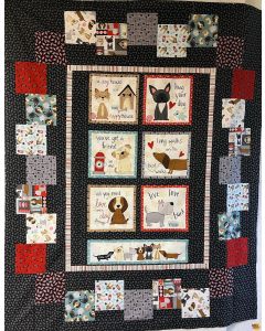 Paw-sitively Awesome Dog: Quilters Palette Quilt Kit - Studio E Fabrics PawQuilt