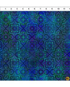 Tapestry: Medallion Blue - In The Beginning 3tap2 