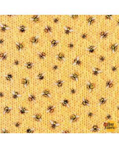 Everyday Favorites: Tossed Bees Yellow -- Robert Kaufman amkd-19128-138 honey