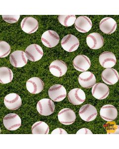 Sports Life: Baseballs Grass -- Robert Kaufman srkd-19133-47 grass
