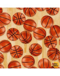 Sports Life: Basketballs Natural -- Robert Kaufman srkd-19137-14 natural