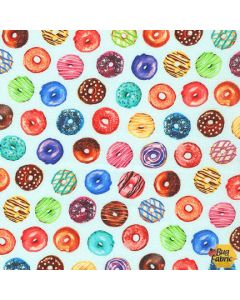 Sweet Tooth: Donuts Small Mint -- Robert Kaufman amkd-20629-32 mint