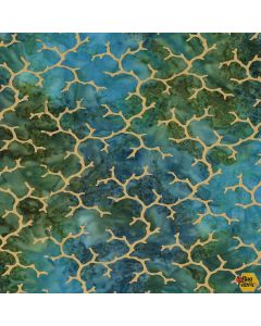 Marine Metallic Batiks: Coral Reef Seaweed -- Michael Miller Fabrics btm9199-seaw-d