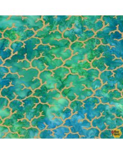 Marine Metallic Batiks: Coral Reef Wave -- Michael Miller Fabrics btm9199-wave-d