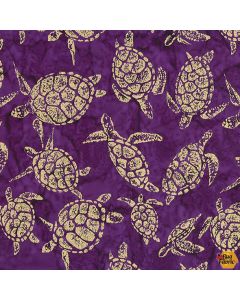 Marine Metallic Batiks: Turtle Island Purple -- Michael Miller Fabrics btm9202-purp-d