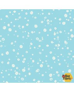 Make A Splash:  Sea Foam Aqua -- Michael Miller Fabrics dc9362-aqua-d -- 1 yard 26" + FQ remaining