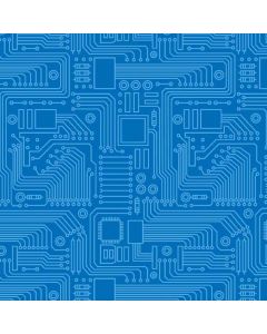 Stem Squad: Circuit Board Blue -- Michael Miller Fabrics dc9722-blue-d