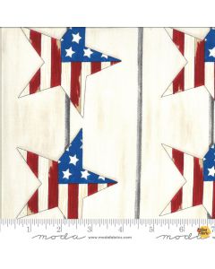America Beautiful: Large Stars White -- Moda Fabrics 19981-12 