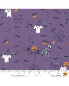 Ghouls Goodies: Spooky Clothesline Witches Brew Purple -- Moda Fabric 20681-17