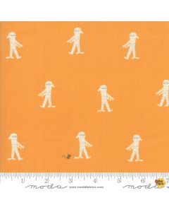 Ghouls Goodies: Here Mummy Mummy Candy Orange -- Moda Fabric 20682-19 -- 2 yards 29" remaining