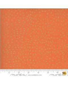 Dwell in Possibility: Flutters Poppy (Metallic) -- Moda Fabrics 48318-11m - 3.25 yards remaining