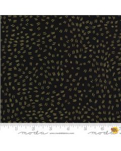 Dwell in Possibility: Flutters Night (Metallic) -- Moda Fabrics 48318-23m - 3 yards 7" remaining
