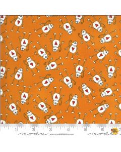 Animal Crackers: Monkeys Tangerine -- Moda Fabrics 5803-14 