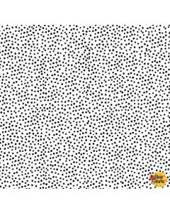 Comfy Flannel: Black/White Dot -- A.E. Nathan cmfy-16759 white