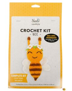 Crochet Kit: Brown and Yellow Bee - Needle Creations NC-CRCHKT-BEE2 - presale April