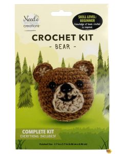 Crochet Kit: Woodland Bear - Needle Creations NC-CRCHKT-WDBER - presale April