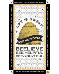 Bees Life: Bees Life Panel (2/3 yard) -- Riley Blake P10105-PANEL