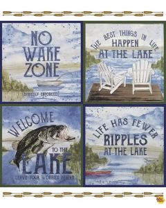 At The Lake: Lake Panel (1 yard)  -- Riley Blake Designs p10556 panel