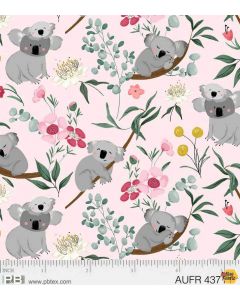 Aussie Friends: Koala Bear Pink - P&B Textiles AUFR 4371 P