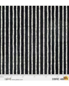 Deja Brew: Coffee Stripe Black -- P&B Textiles 4869k